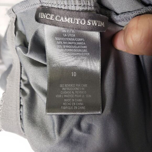 Vince Camuto Swim Ruffle Bandeau one piece 10 - Picture 7 of 7